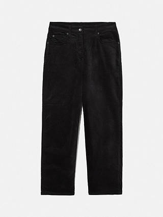 Jigsaw Delmont Velvet Jeans, Black