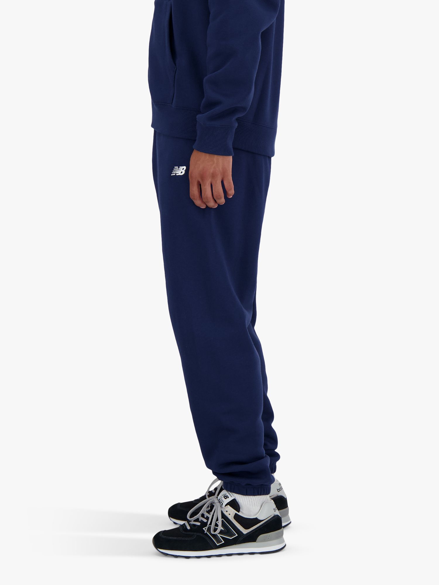Buy New Balance Small Logo Joggers, Navy Online at johnlewis.com