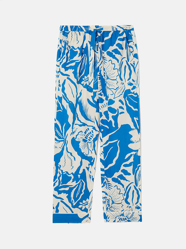 Jigsaw Strokes Floral Pyjamas, Blue