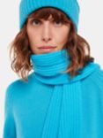 Whistles Rib Knit Scarf, Turquoise