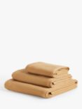 John Lewis Spa Waffle Towels, Caramel