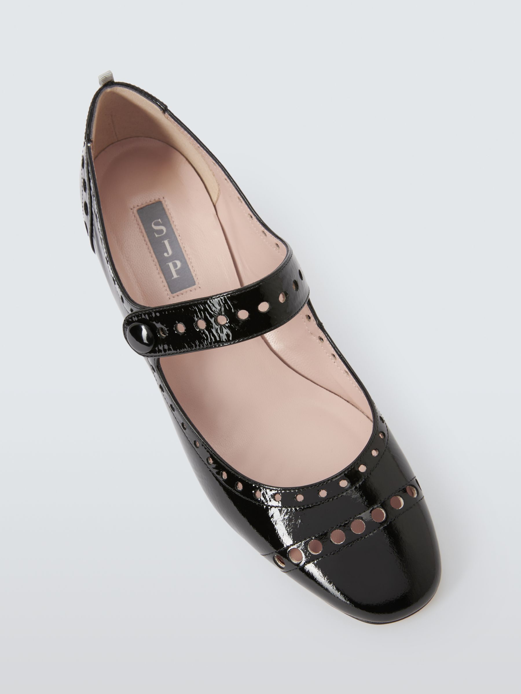 SJP by Sarah Jessica Parker Tartt Patent Leather Mary Jane Shoes, Black, 6