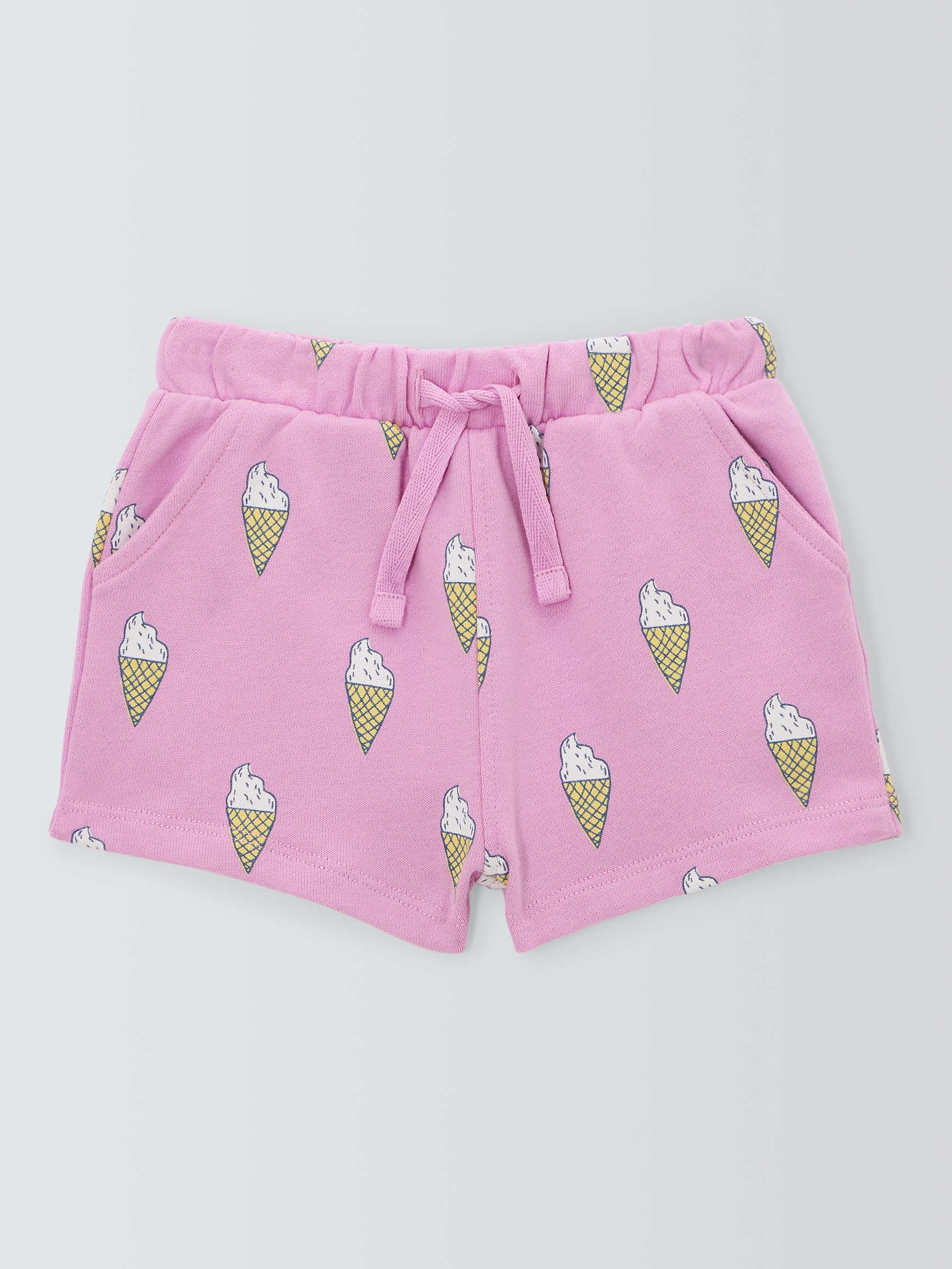 Buy John Lewis ANYDAY Baby Ice Cream Print Shorts, Pink Online at johnlewis.com