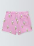 John Lewis ANYDAY Baby Ice Cream Print Shorts, Pink