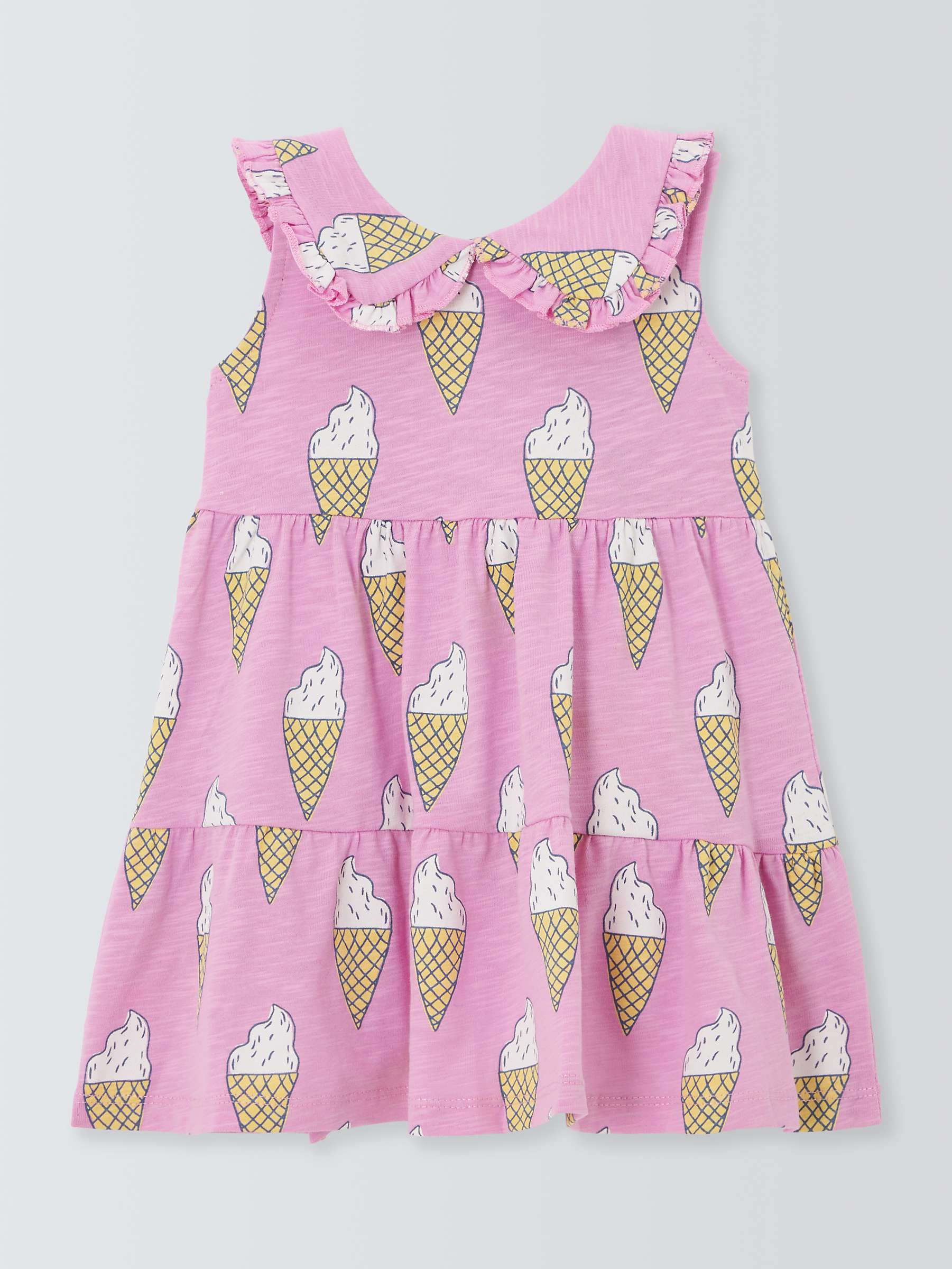 Buy John Lewis ANYDAY Baby Ice Cream Print Dress, Pink Online at johnlewis.com