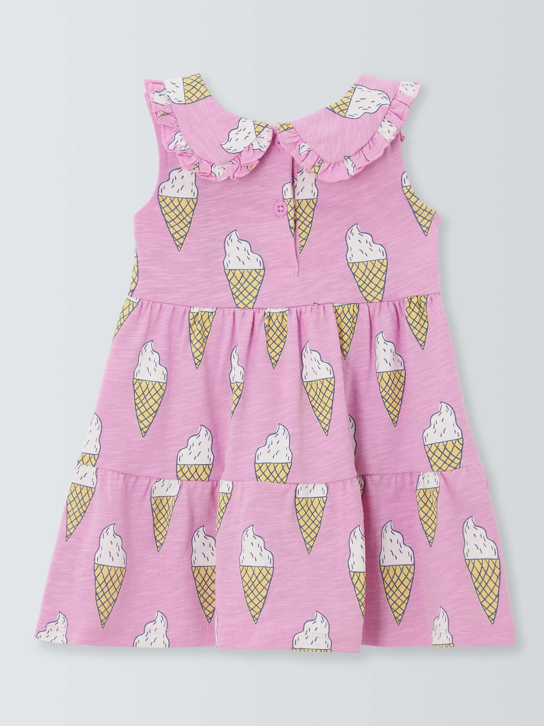 Buy John Lewis ANYDAY Baby Ice Cream Print Dress, Pink Online at johnlewis.com
