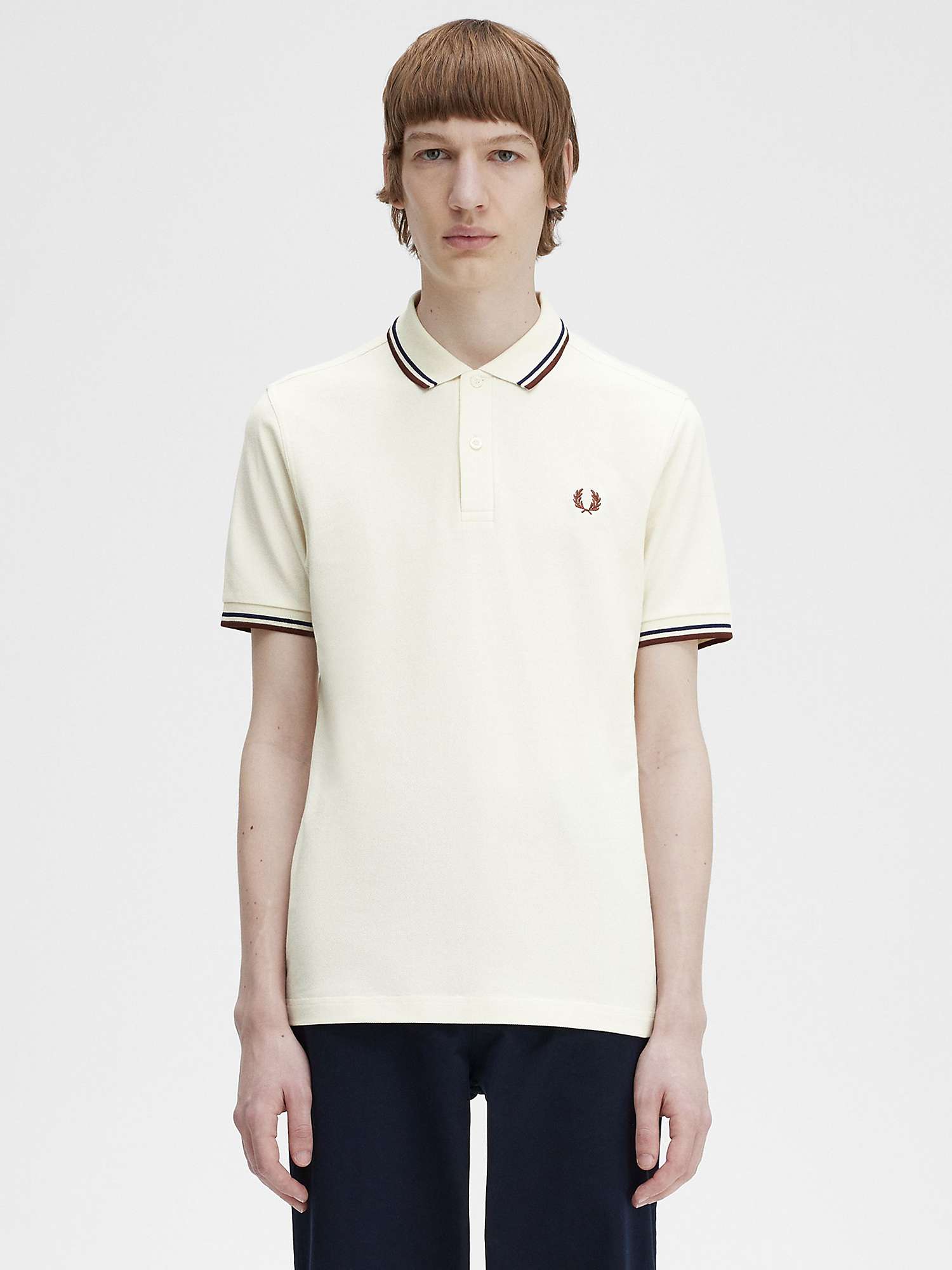 Buy Fred Perry Twin Tipped Regular Fit Polo Shirt Online at johnlewis.com