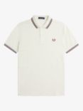 Fred Perry Twin Tipped Regular Fit Polo Shirt, Ecru