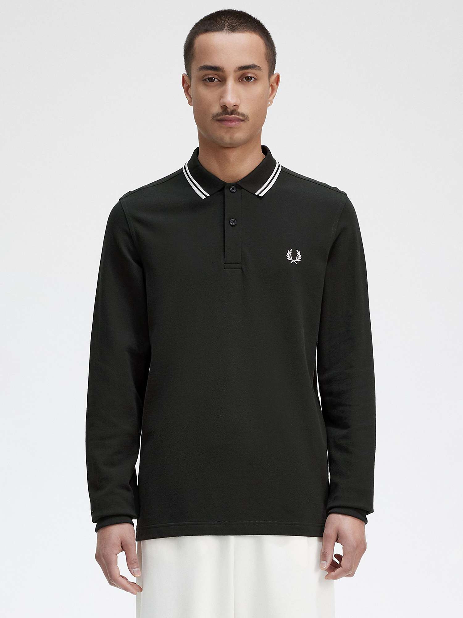 Buy Fred Perry Twin Tipped Long Sleeve Polo Shirt Online at johnlewis.com