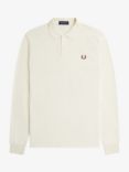 Fred Perry Long Sleeve Tennis Polo Shirt, Ecru