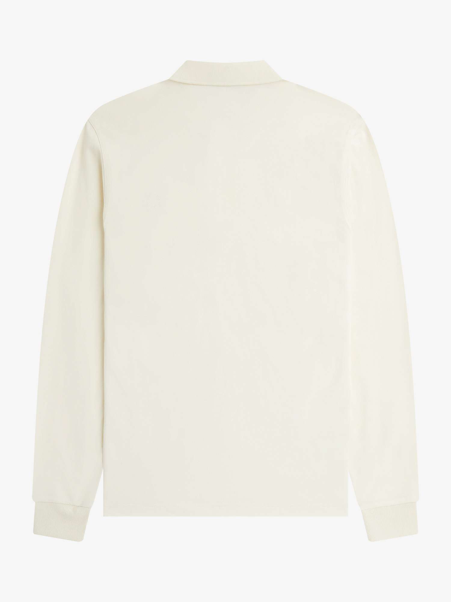 Buy Fred Perry Long Sleeve Tennis Polo Shirt, Ecru Online at johnlewis.com