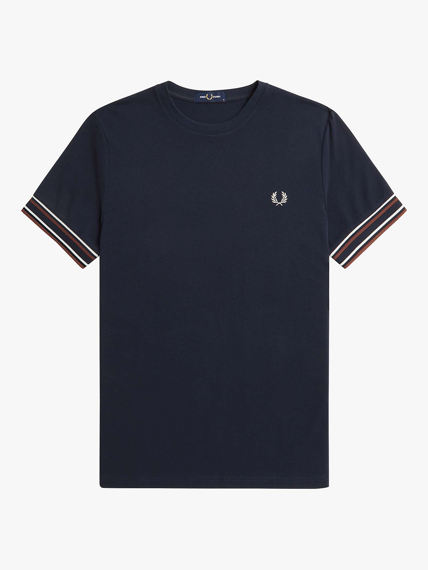 Buy Fred Perry Bold Tipped T-Shirt, Navy Online at johnlewis.com