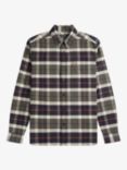 Fred Perry Brush Tartan Check Oxford Shirt, Green/Multi