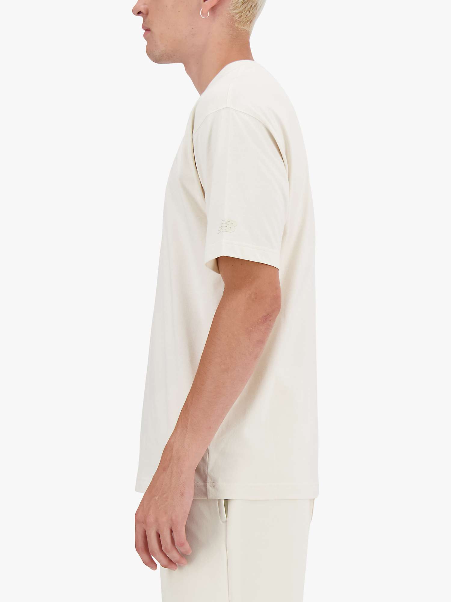 Buy New Balance Shifted Printed T-Shirt, Cream Online at johnlewis.com