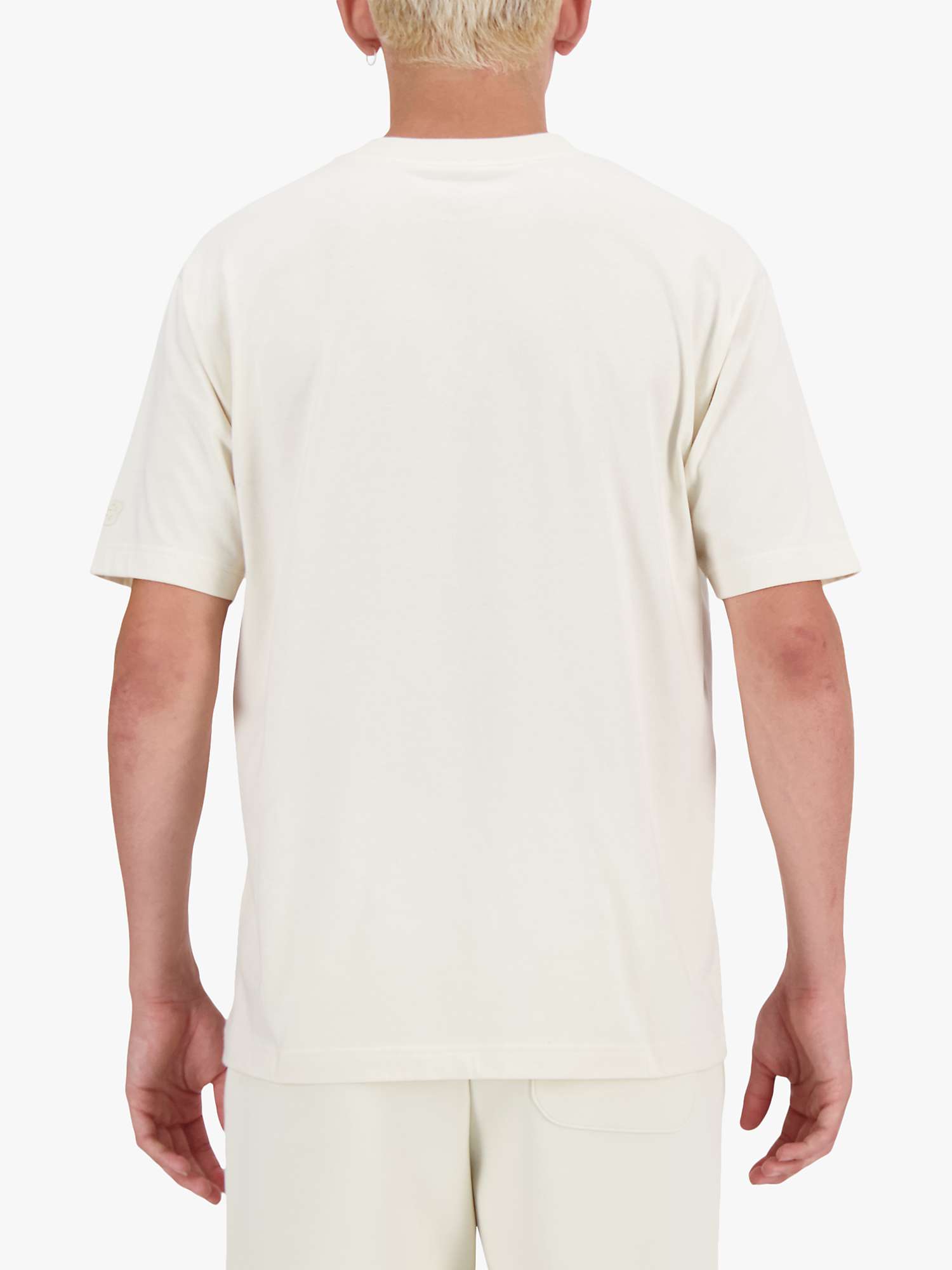 Buy New Balance Shifted Printed T-Shirt, Cream Online at johnlewis.com