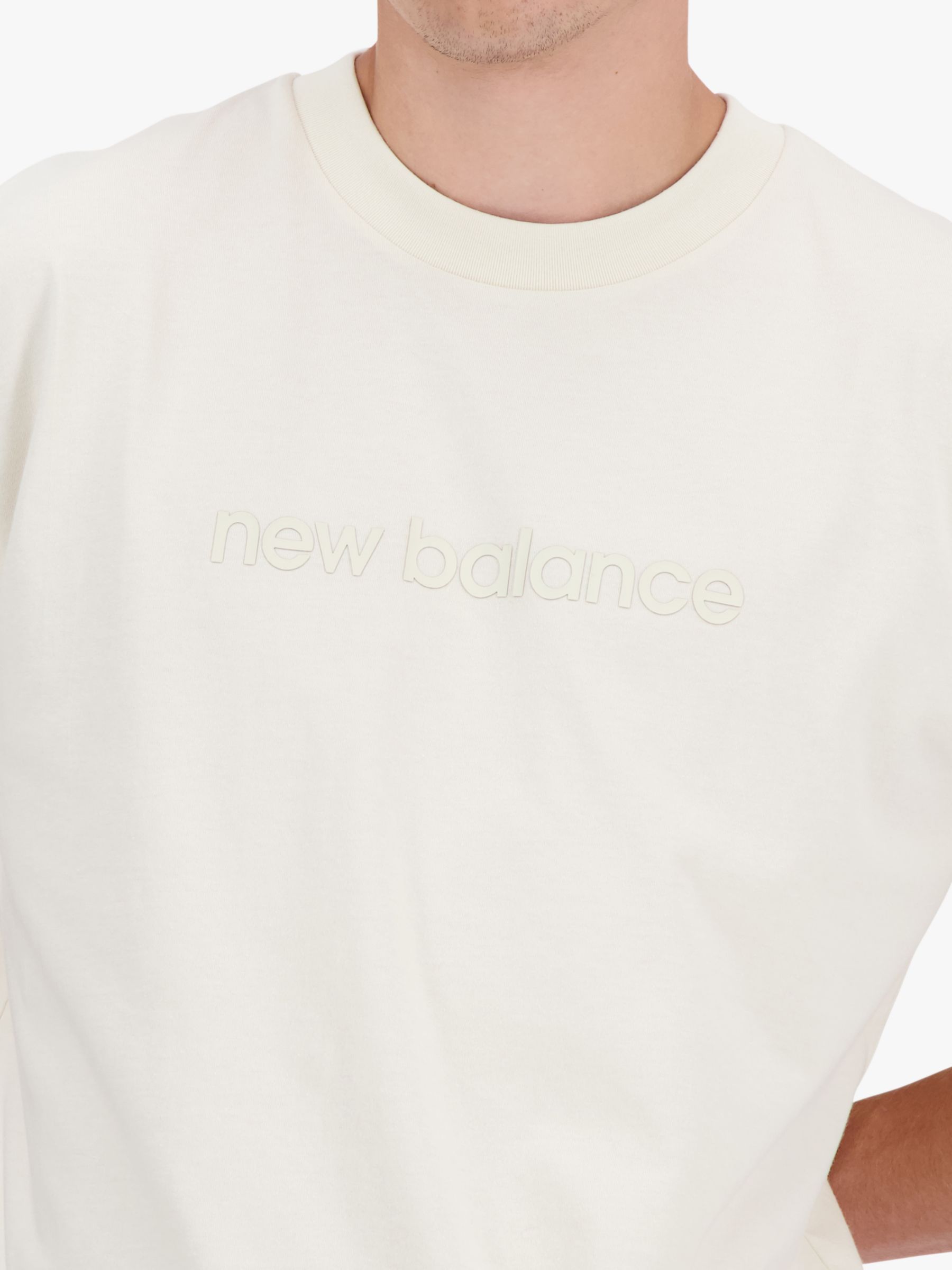 New Balance Shifted Printed T-Shirt, Cream, S