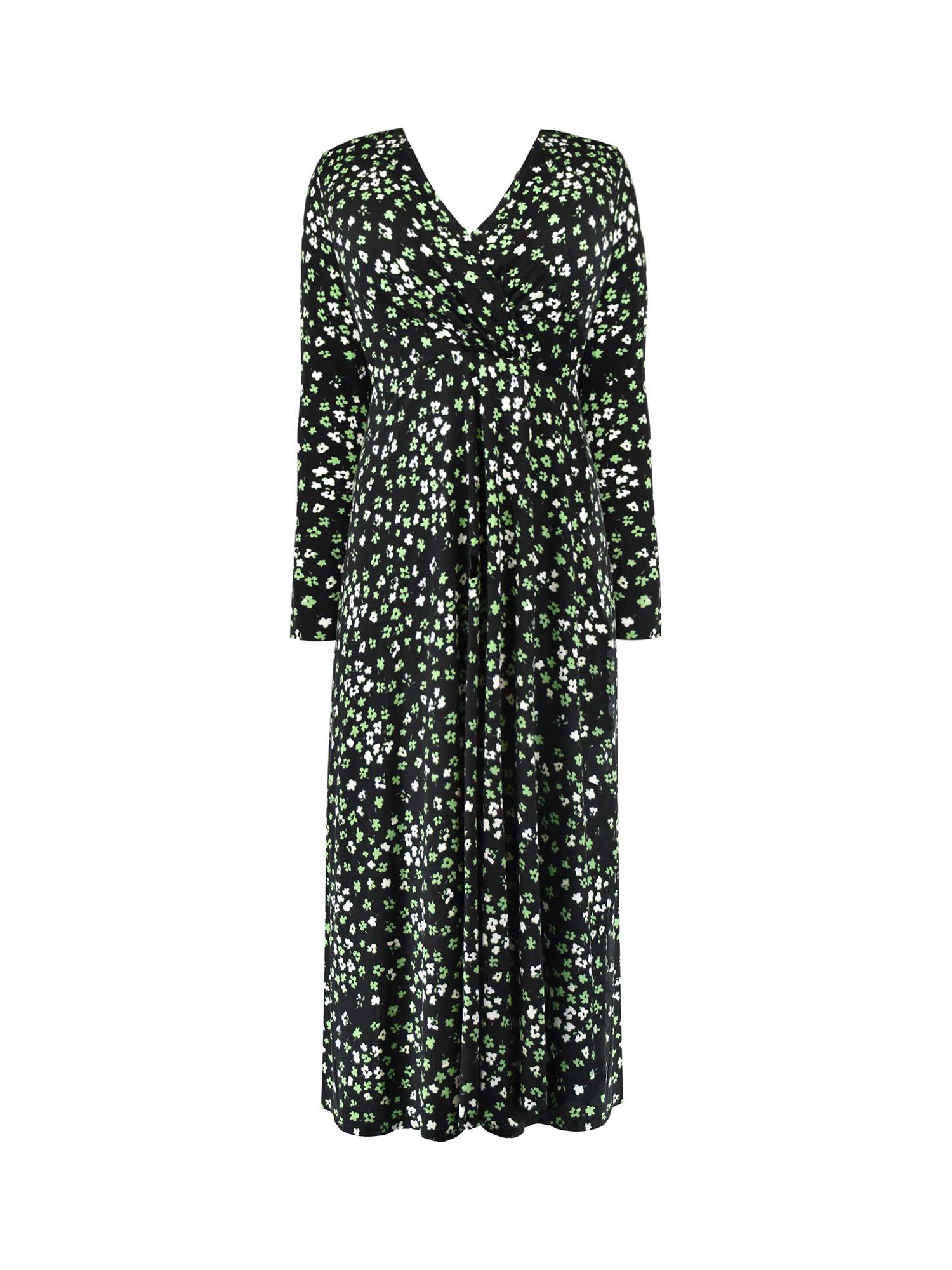 Live Unlimited Ditsy Print Midi Dress, Green/Multi at John Lewis & Partners