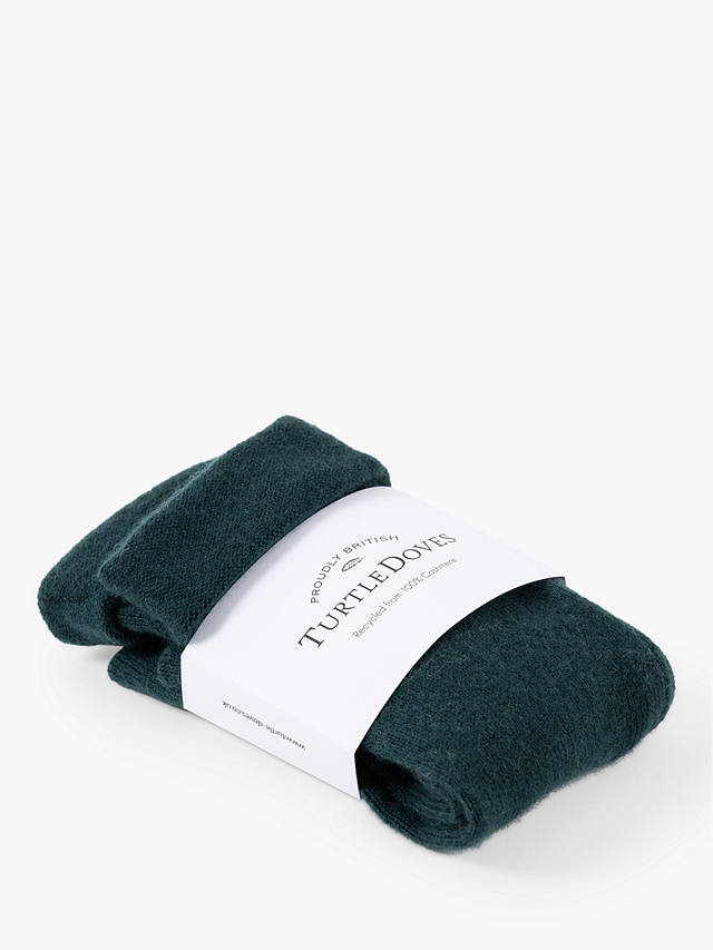 Celtic & Co. x Turtle Doves Recycled Cashmere Fingerless Gloves, Woodland Green
