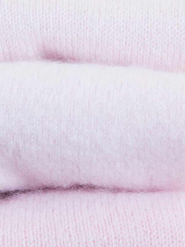 Celtic & Co. x Turtle Doves Recycled Cashmere Fingerless Gloves, Baby Pink
