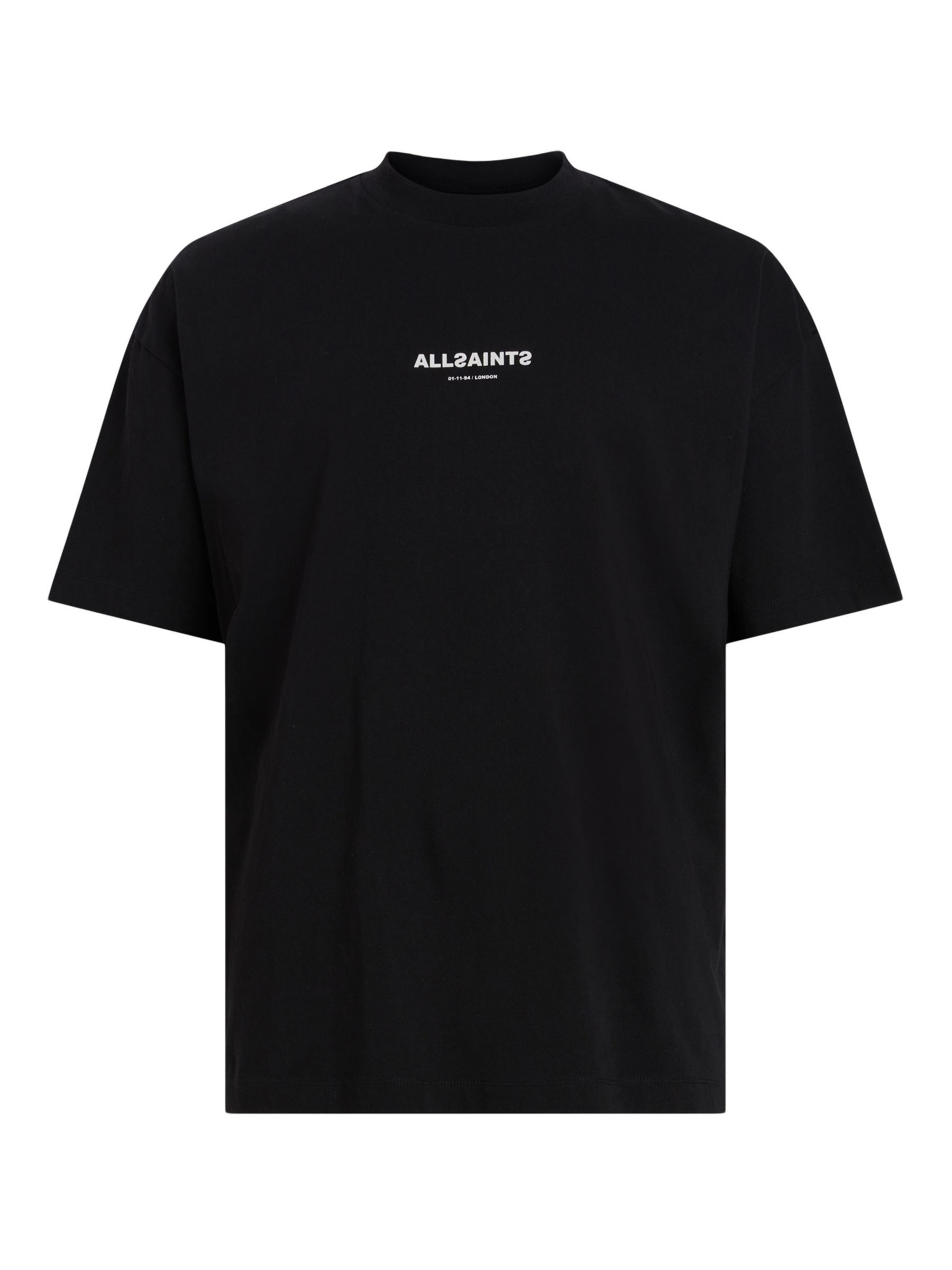 AllSaints Subverse T-Shirt, Jet Black at John Lewis & Partners