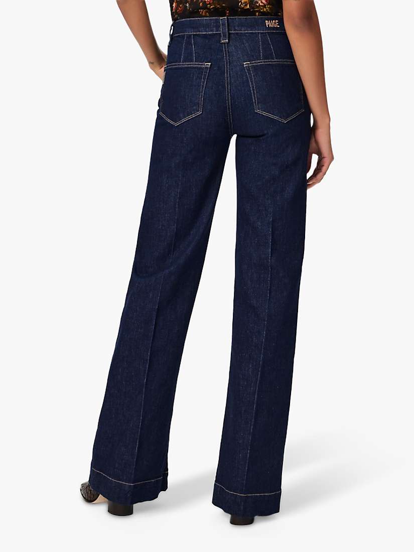 PAIGE Leenah High Rise Wide Leg Jeans, Candid at John Lewis & Partners