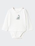 Mango Baby Rex Dinosaur T-Shirt Bodysuit, Natural White