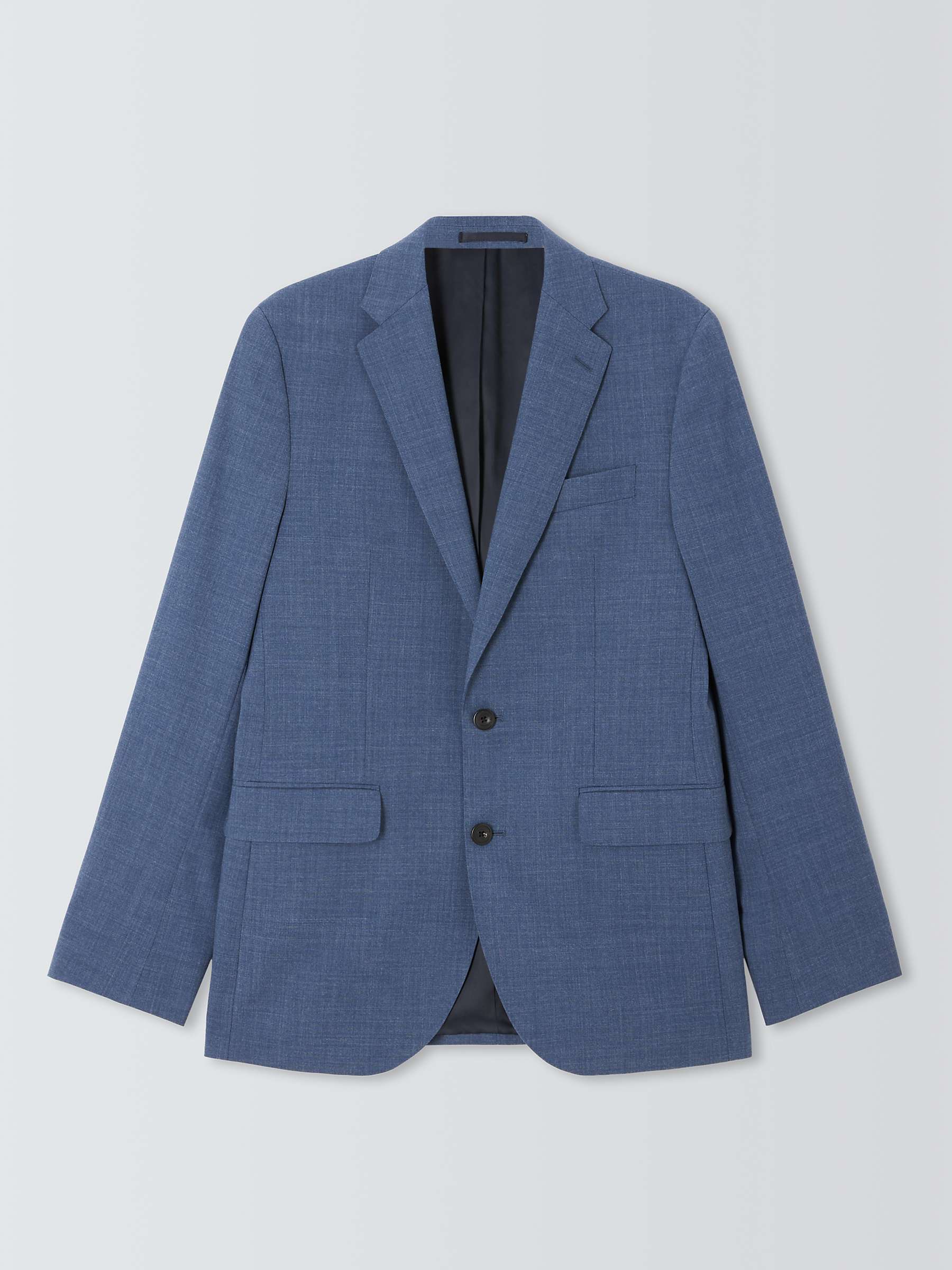 Buy John Lewis Warwick Regular Fit Wool Suit Jacket, Mid Blue Online at johnlewis.com