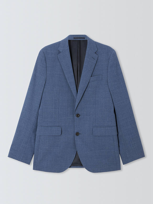 John Lewis Warwick Regular Fit Wool Suit Jacket, Mid Blue