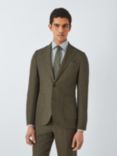 John Lewis Ashwell Linen Blend Regular Fit Suit Jacket, Khaki Green