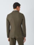 John Lewis Ashwell Linen Blend Regular Fit Suit Jacket, Khaki Green