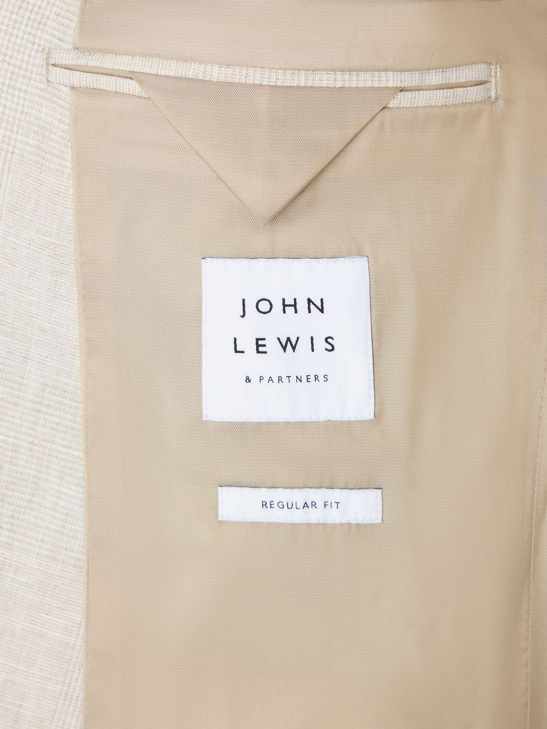Buy John Lewis Abbott Regular Fit Double Breasted Blazer, Stone Online at johnlewis.com