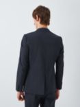 Kin Asher Cotton Seersucker Slim Fit Suit Jacket, Navy