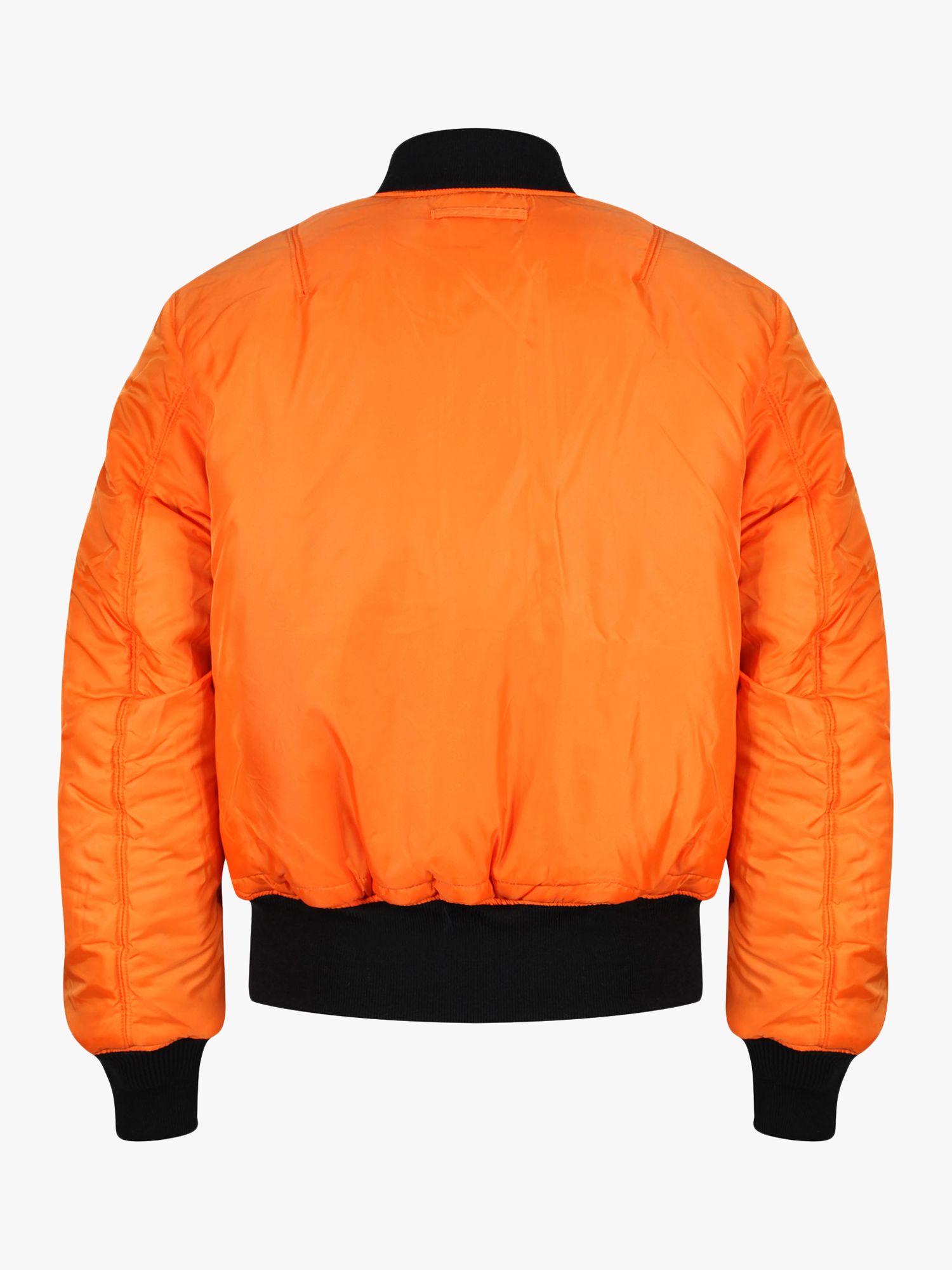 Alpha Industries MA1 Bomber Jacket, Black at John Lewis & Partners