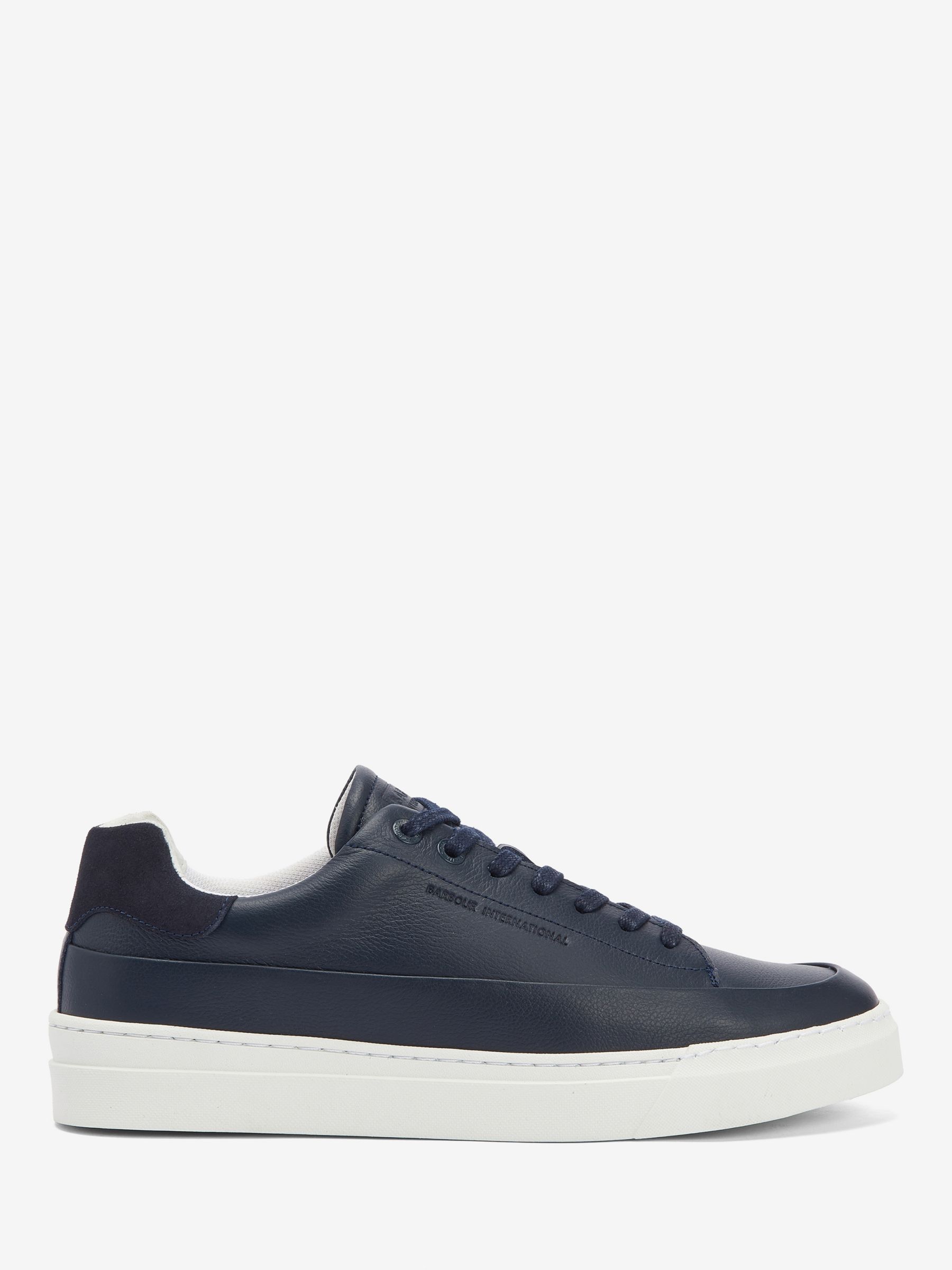Barbour International Cram Cupsole Trainers, Navy at John Lewis & Partners