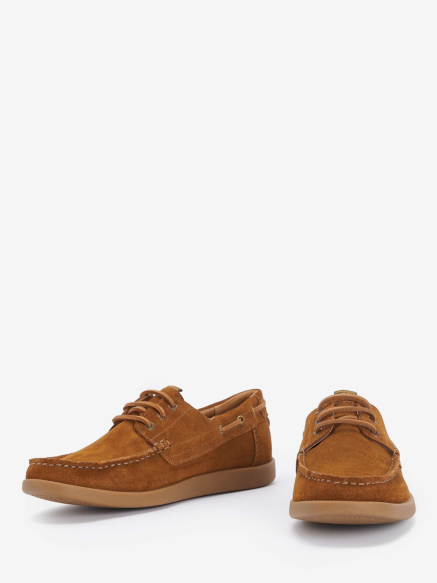 Buy Barbour Armada Boat Shoes, Brown Online at johnlewis.com
