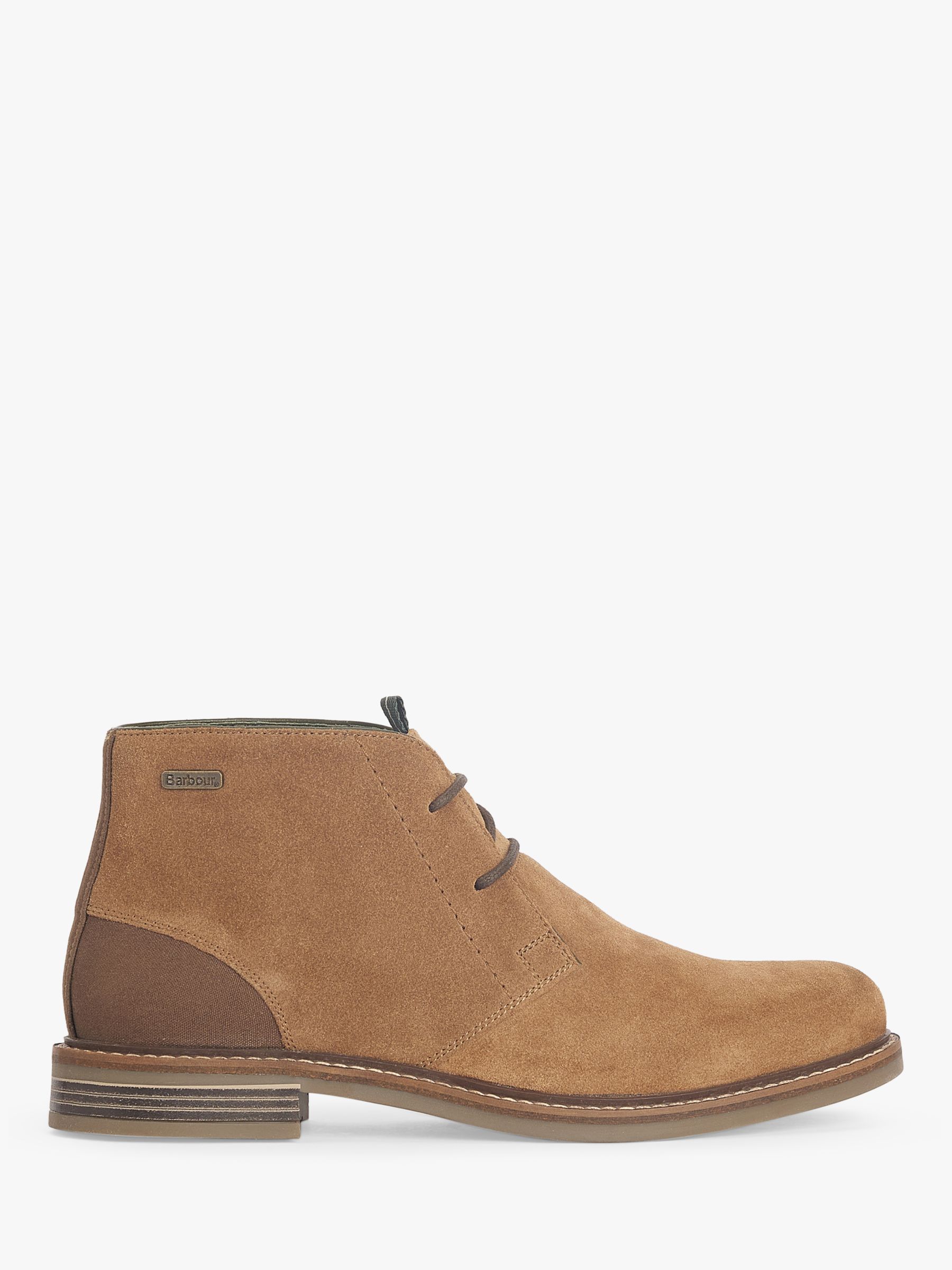 Barbour Readhead Chukka Fawn Suede Boots, Fawn Suede, 7