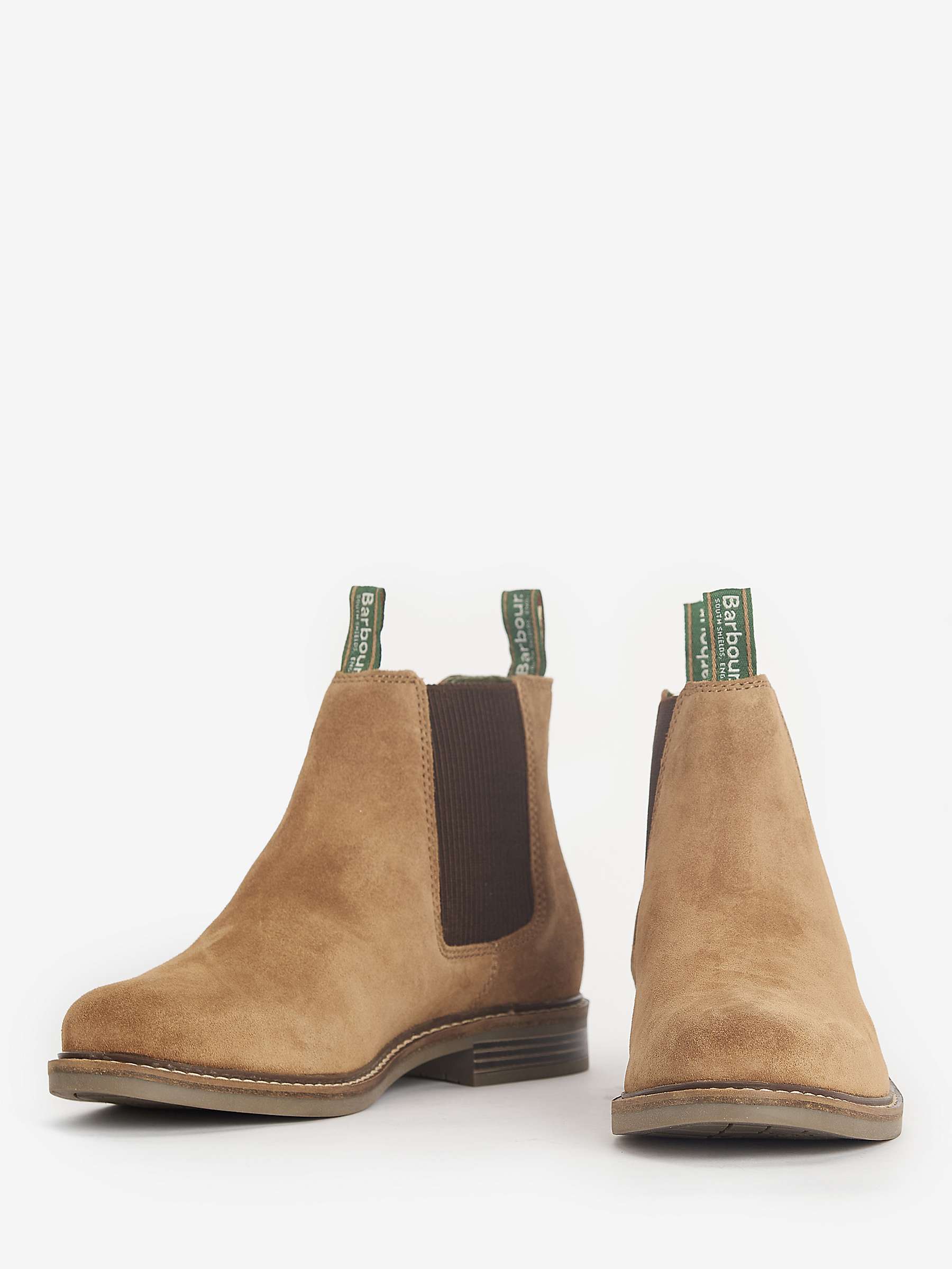 Buy Barbour Farsley Fawn Suede Boots, Brown Online at johnlewis.com