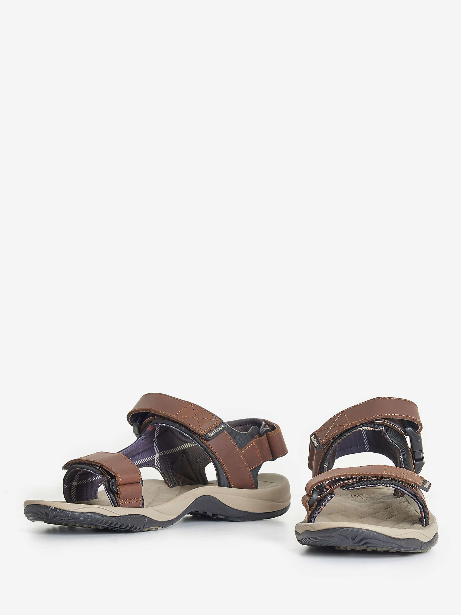 Buy Barbour Pawston Sandals, Brown Online at johnlewis.com