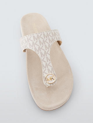 MICHAEL Michael Kors Lucina Footbed Sandals, Vanilla