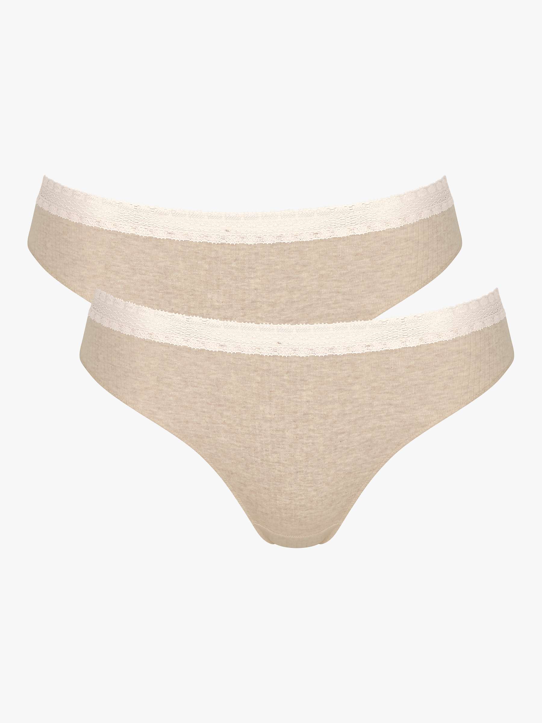 Buy sloggi GO Ribbed Tai Briefs, Pack of 2 Online at johnlewis.com