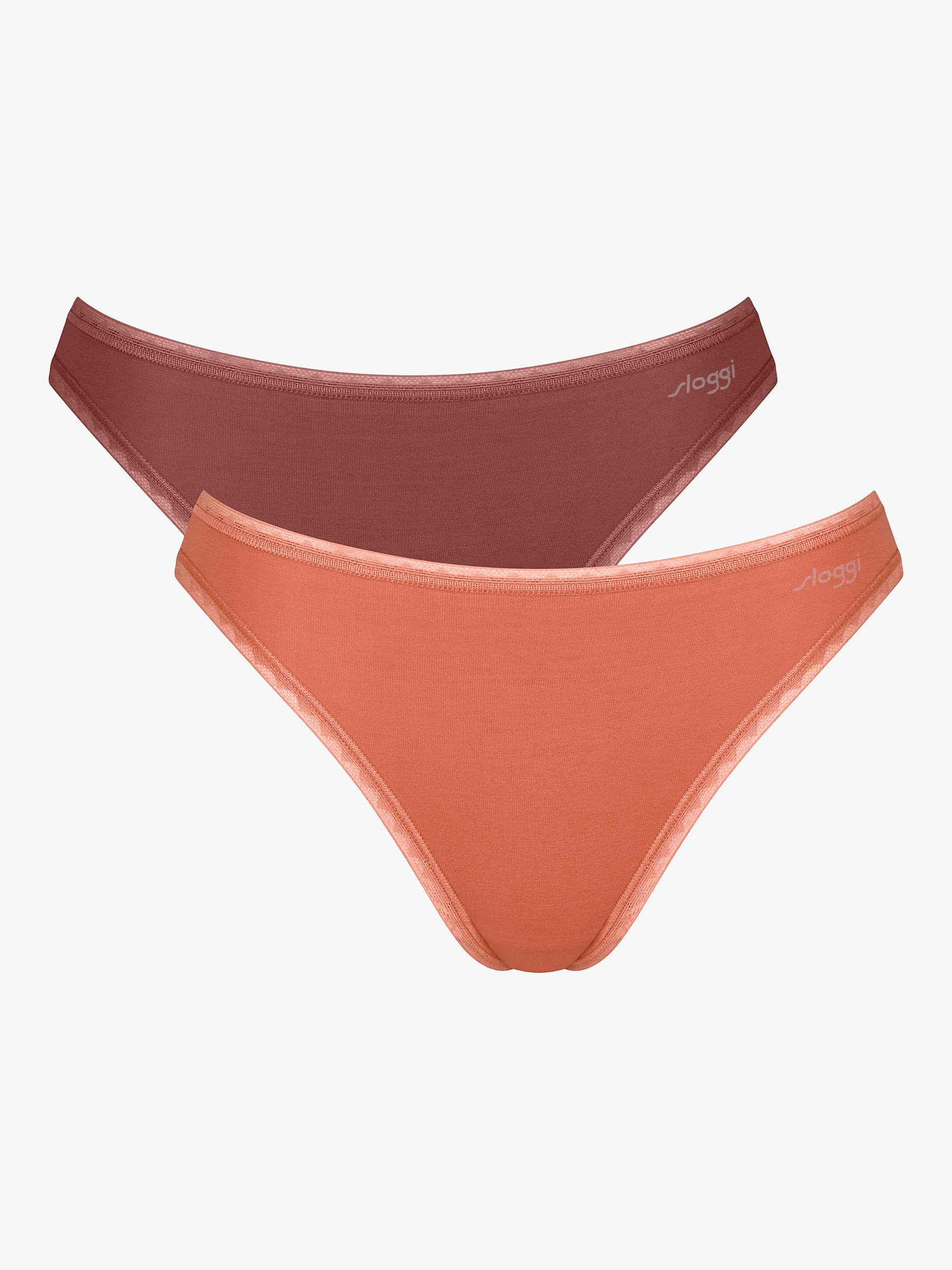 Buy sloggi GO Tai Knickers, Pack of 2, Red/Light Comb Online at johnlewis.com
