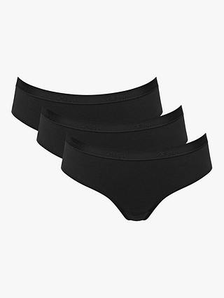 sloggi GO Casual Hipster Knickers, Pack of 3, Black