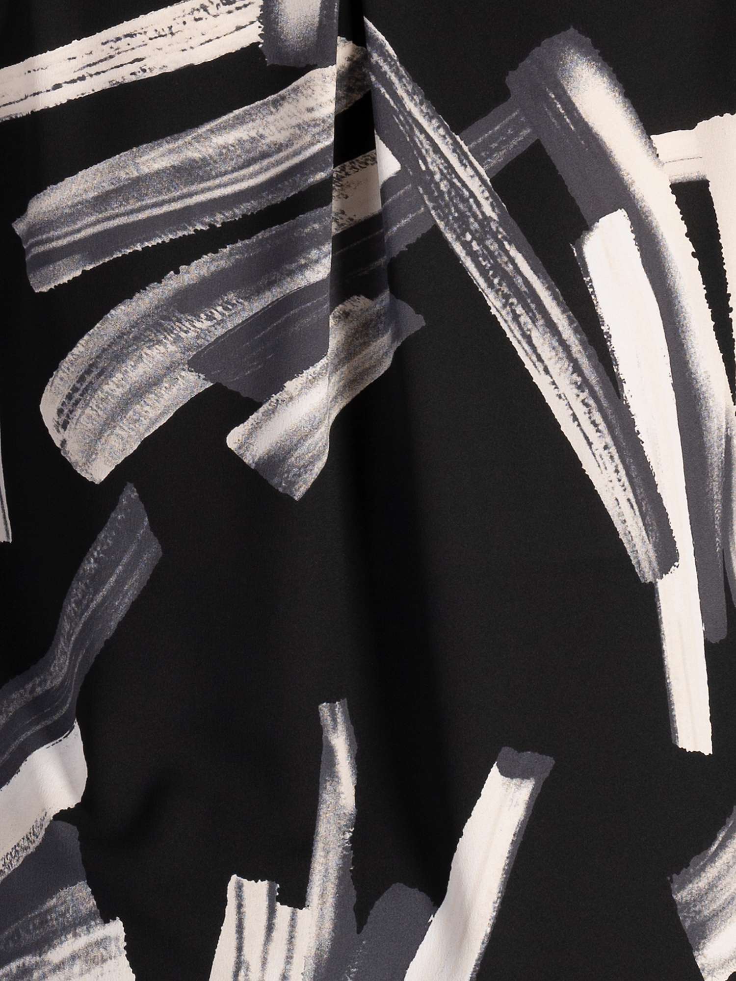 Buy chesca Abstract Print Chiffon Shirt, Black/Cream Online at johnlewis.com