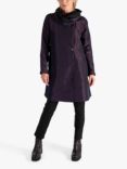 chesca Reversible Hooded Raincoat, Grape/Black