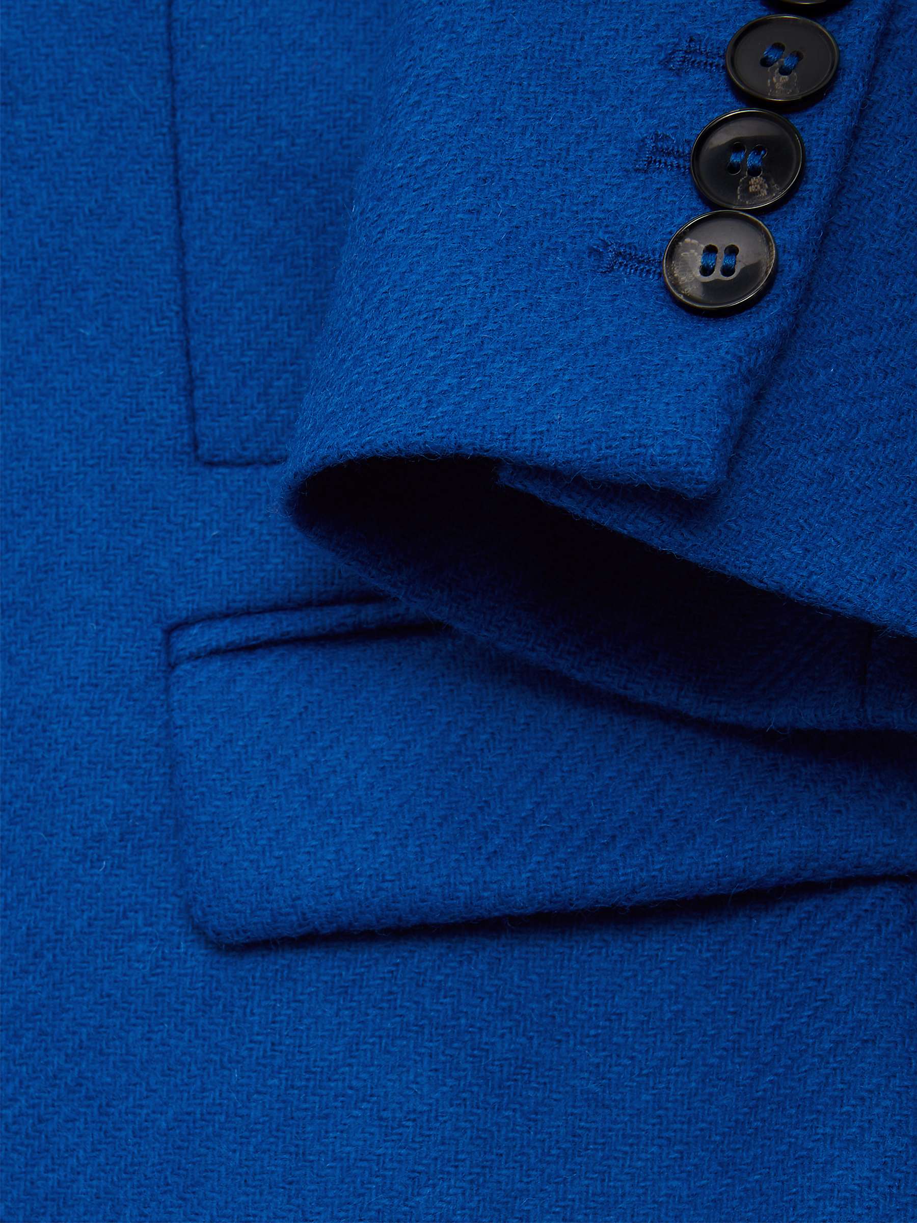 Buy Hobbs Petite Hackness Wool Tweed Jacket, Electric Blue Online at johnlewis.com