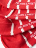 Polarn O. Pyret Kids' Stripe Socks, Pack of 2, Red