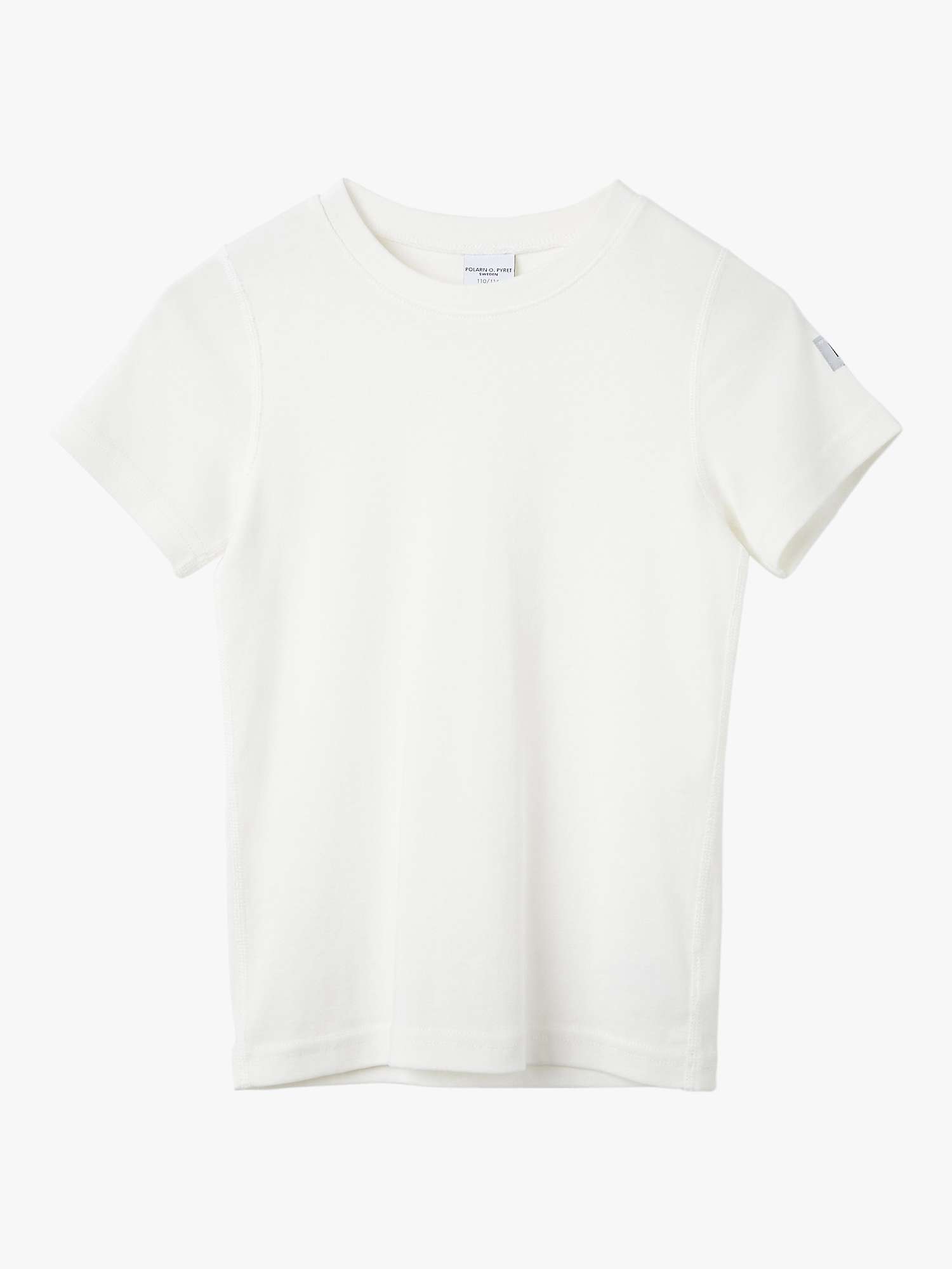 Buy Polarn O. Pyret Kids' Organic Cotton T-Shirt, White Online at johnlewis.com