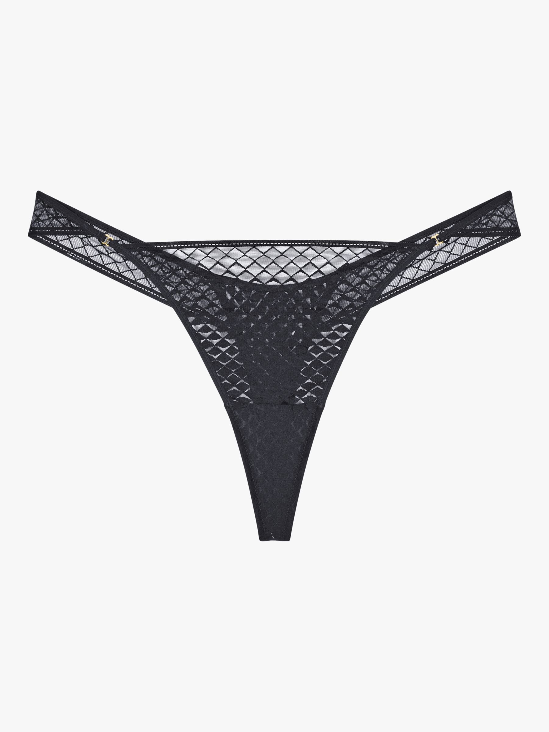 Buy Triumph Mysterious Spotlight Thong, Black Online at johnlewis.com