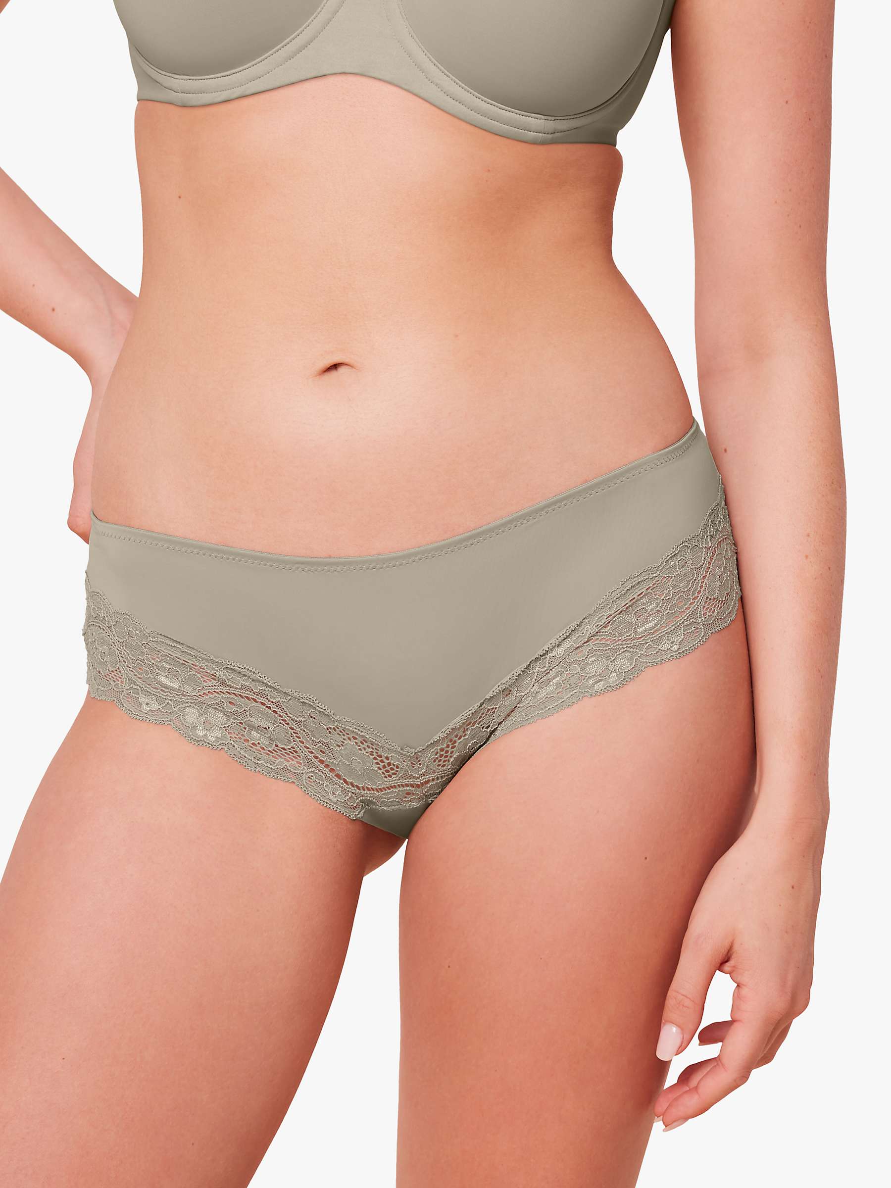 Buy Triumph Lovely Micro Hipster Knickers, Cinnamon Online at johnlewis.com