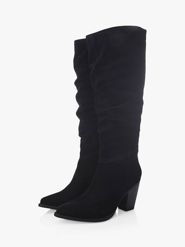 Moda in Pelle Seleste Suede Knee High Boots, Black